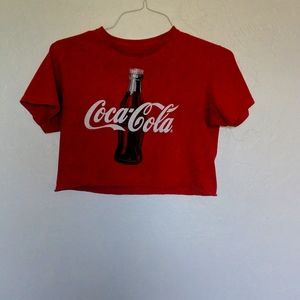 Red coca cola crop top